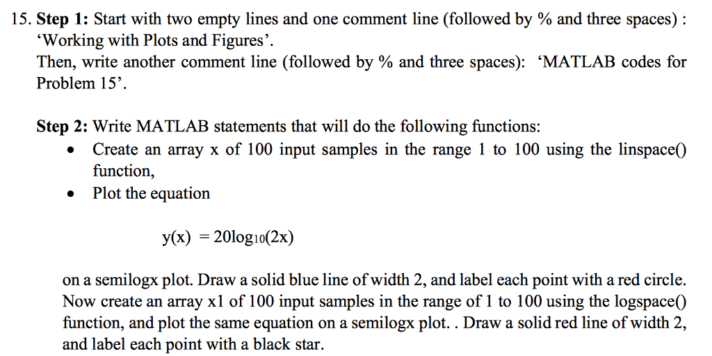 Solved Start with two empty lines and one comment line | Chegg.com