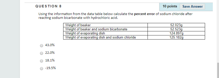 Solved QUESTION 8 10 points Save Answer Using the | Chegg.com