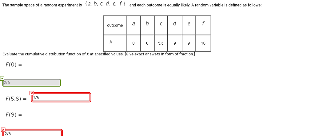 random experiment example problems