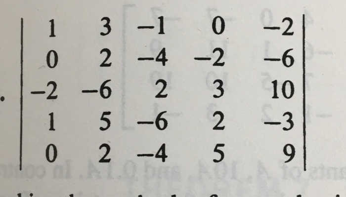 Solved Find The Determinant Using Row Reduction To Echelon Chegg