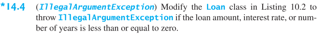 Solved (Number Format Exception) Listing 9.5, | Chegg.com