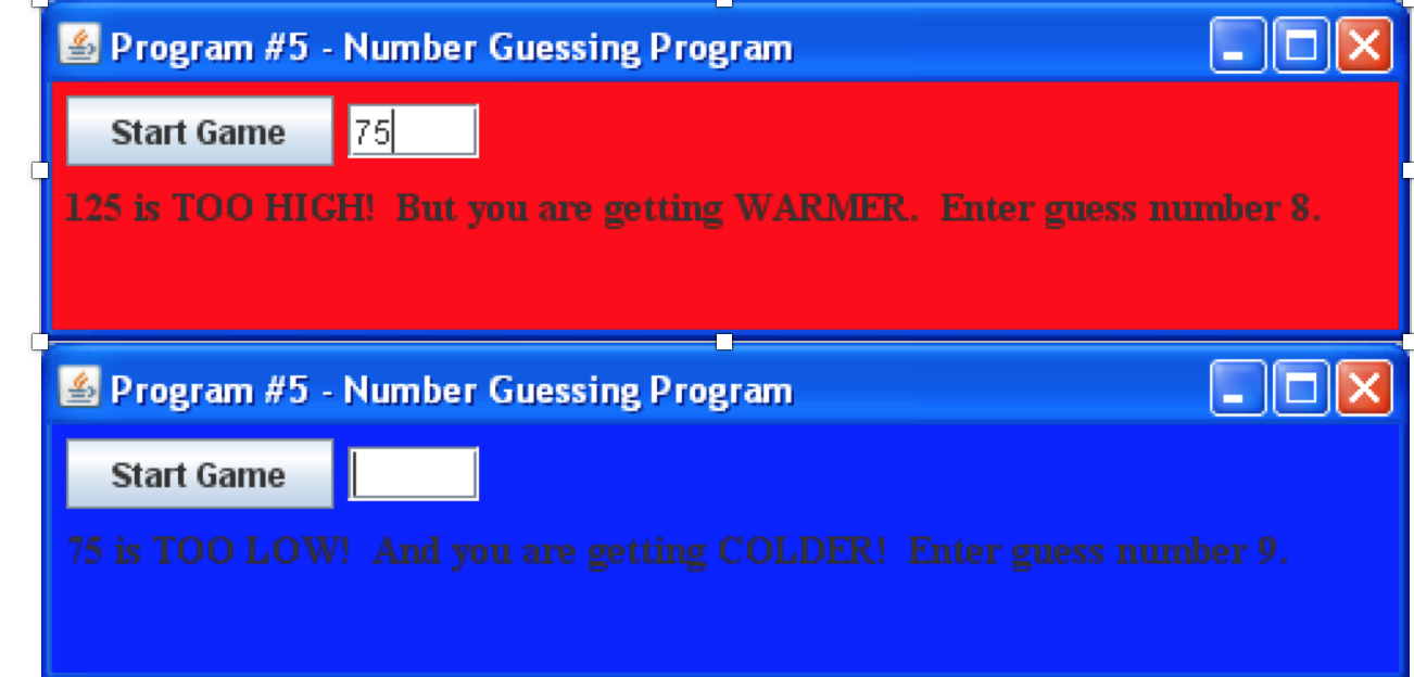Develop a Java application that plays a "guess the | Chegg.com