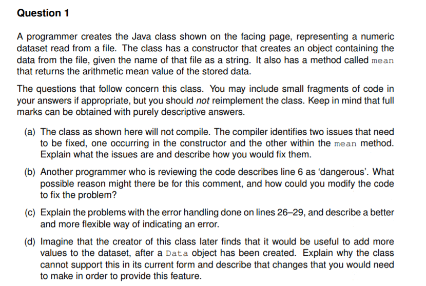 Solved Java Programming Question (Object Oriented | Chegg.com