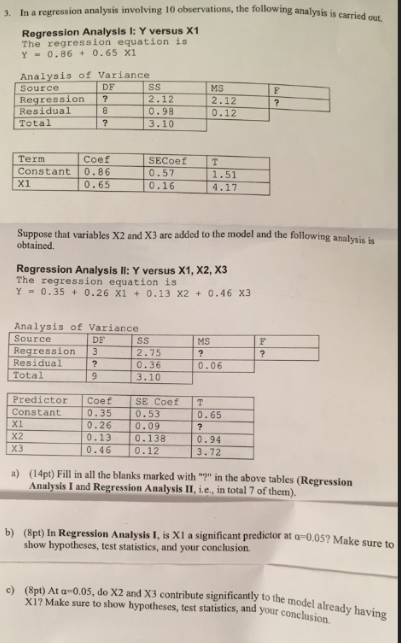 solved-3-in-a-regression-analysis-involving-10-chegg