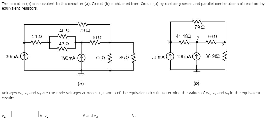 Solved The Circuit In (b) Is Equivalent To The Circuit In | Chegg.com