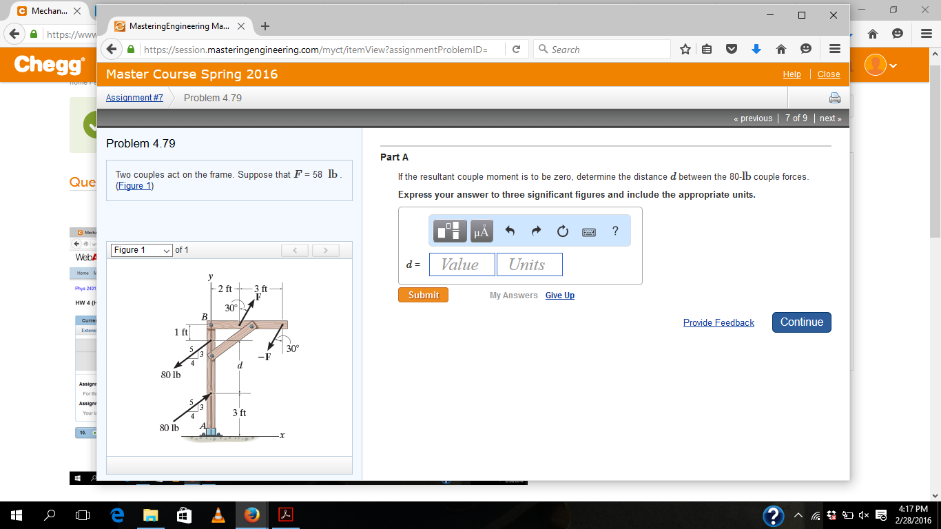 Solved If the resultant couple moment is to be zero Chegg com