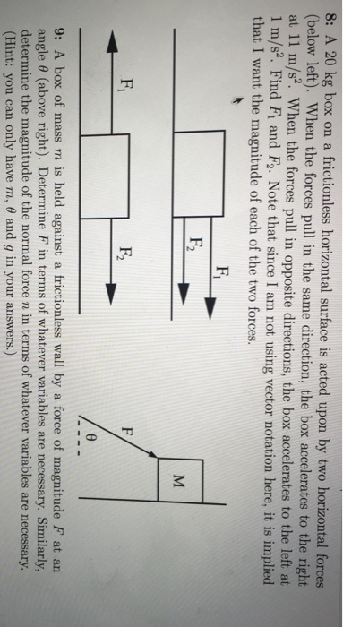 Solved A 20 kg box on a frictionless horizontal surface is | Chegg.com