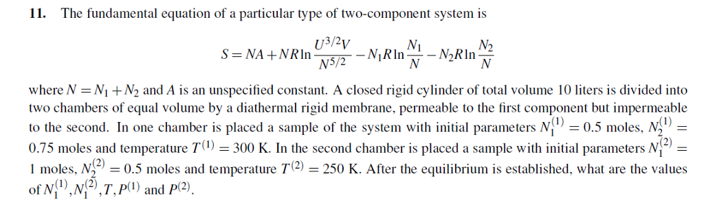 Solved The fundamental equation of a particular type of | Chegg.com