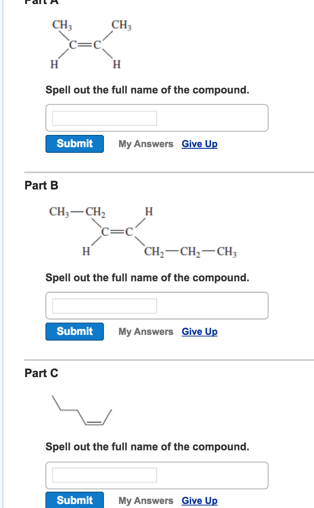 Solved 《TI C-C Spell out the full name of the compound | Chegg.com