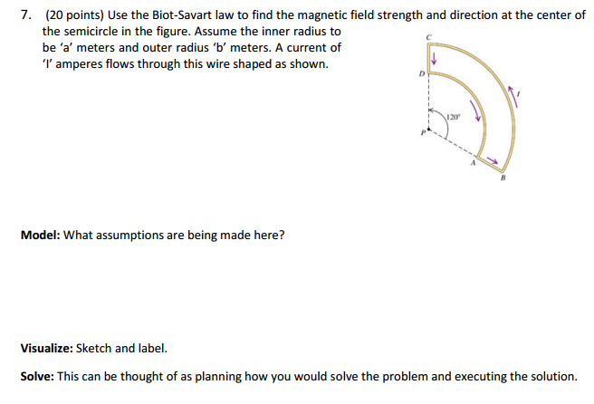 Solved Use The Biot Savart Law To Find The Magnetic Field 