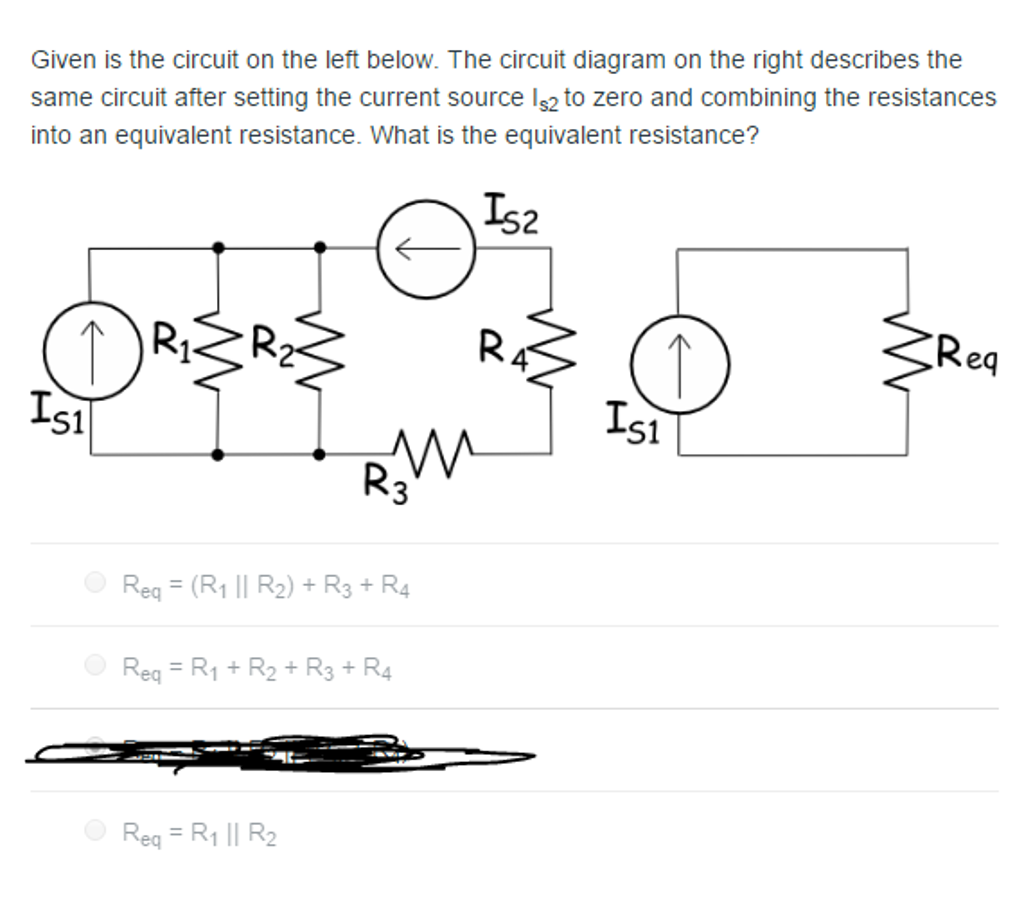 Solved Given is the circuit below. If we zero out the