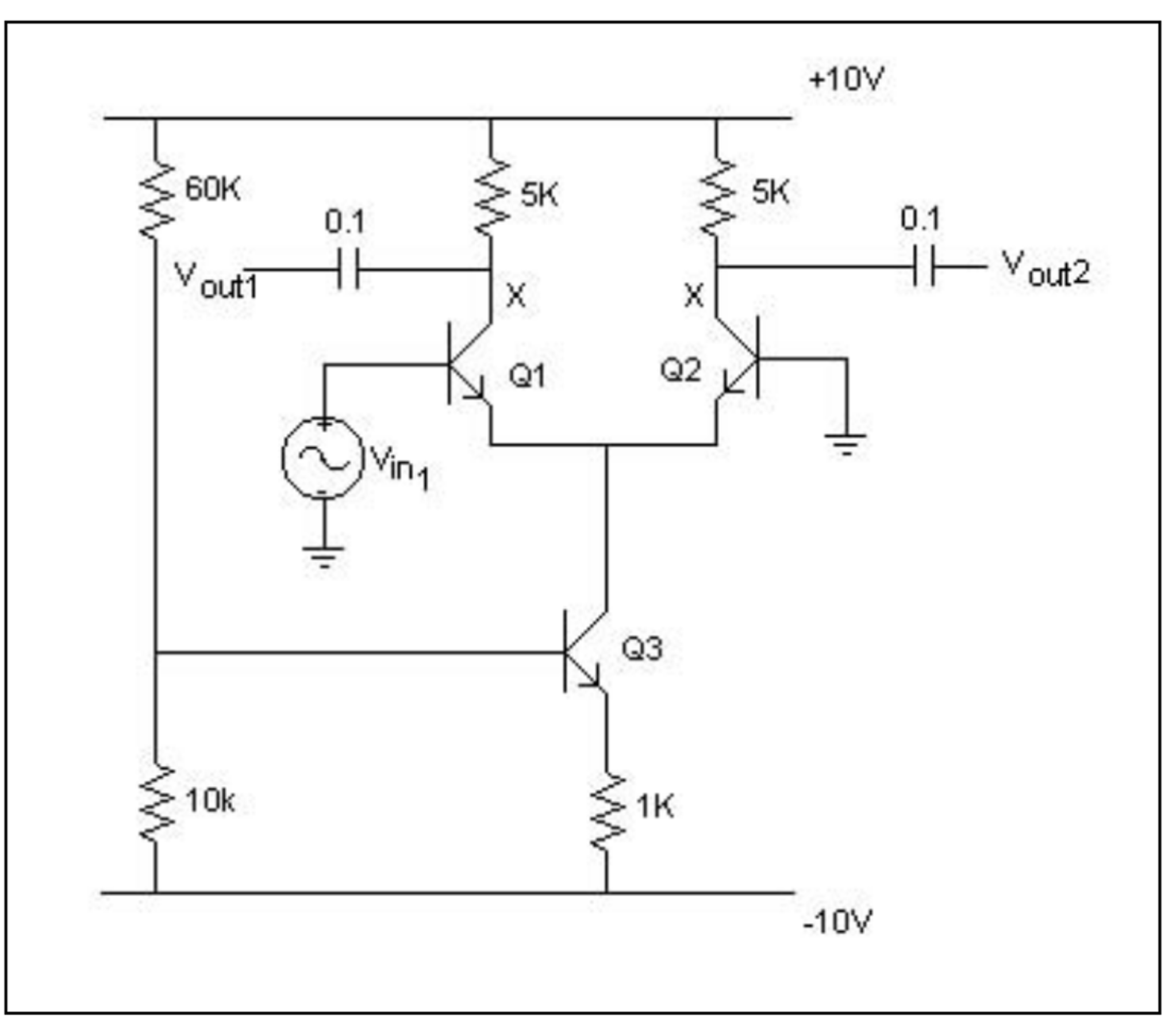 For the circuit in above, calculate the DC voltages | Chegg.com