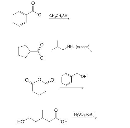 Solved Write structural formulas for the major organic | Chegg.com