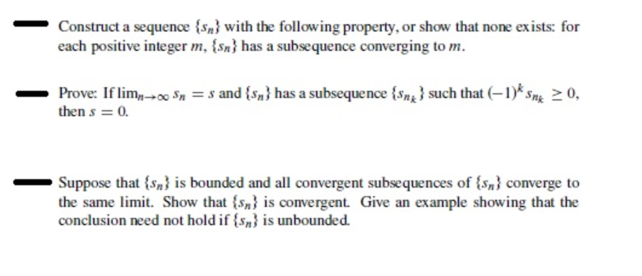 Solved Construct a sequence {s_n} with the following | Chegg.com