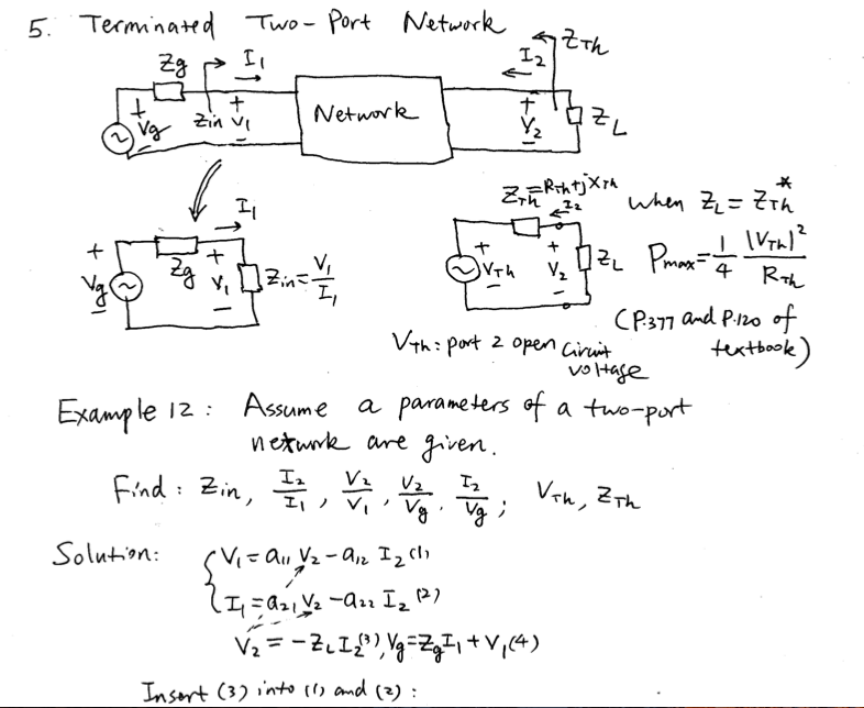 Solved Problem 3.9 Three cascade two-port networks are shown | Chegg.com