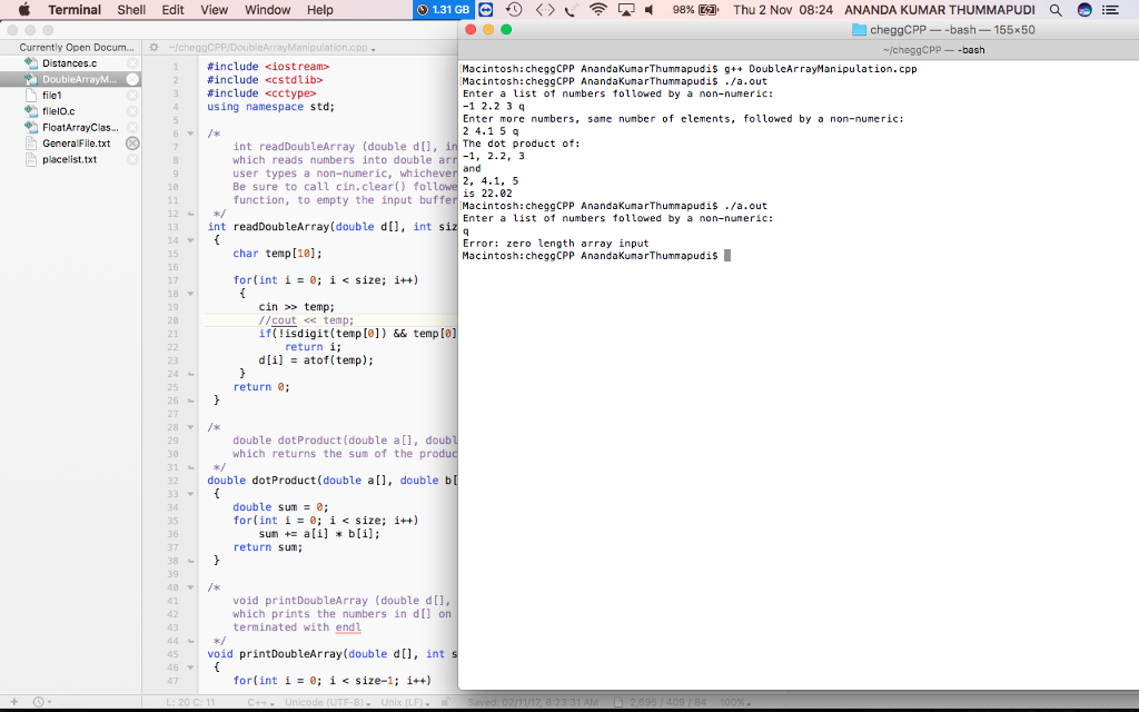 Solved Create and debug this program in Visual C++. Upload | Chegg.com