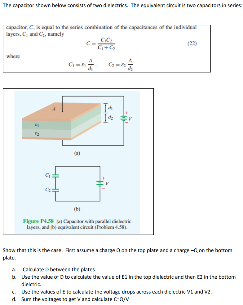 Solved The Capacitor Shown Below Consists Of Two | Chegg.com