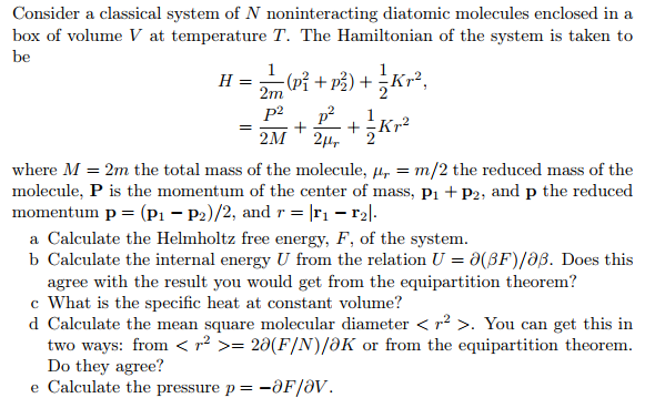 solved-consider-a-classical-system-of-n-noninteracting-chegg