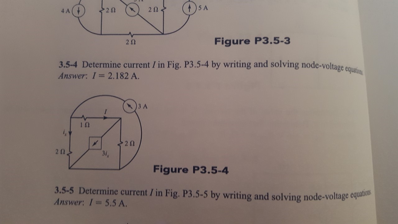 Solved 3.5-4 Determine the current I in Fig. P3.5-4 by | Chegg.com