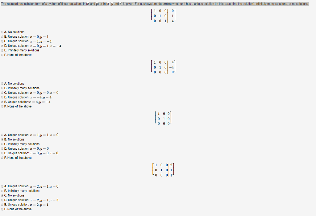 solved-the-reduced-row-echelon-form-of-a-system-of-linear-chegg