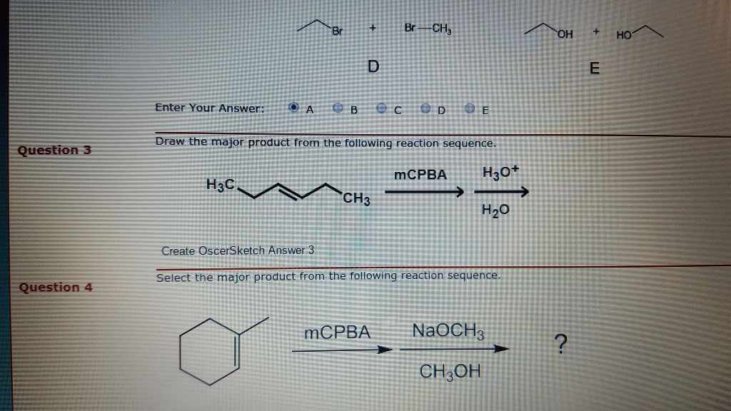 Solved Draw the major product from the following reaction | Chegg.com