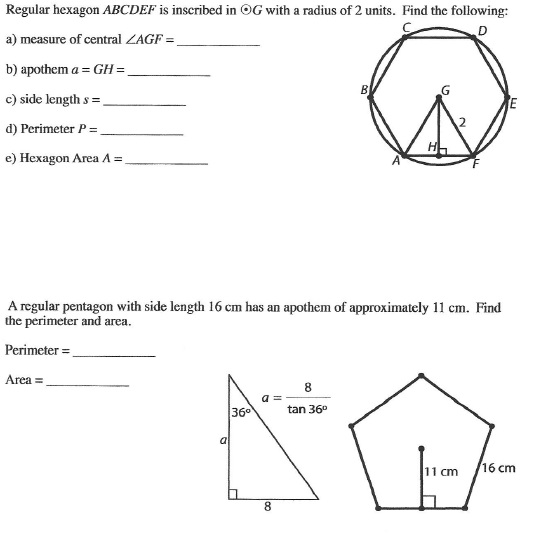 Solved Regular hexagon ABCDEF is inscribed in OG with a | Chegg.com