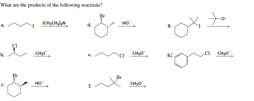Solved What are the products of the following reactions? | Chegg.com