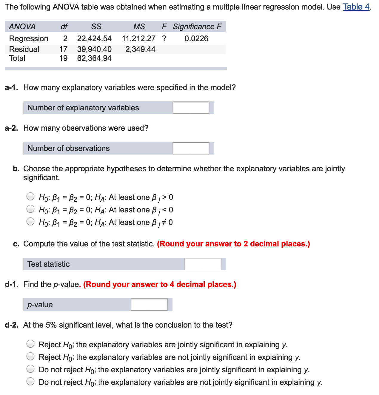 solved-the-following-anova-table-was-obtained-when-chegg