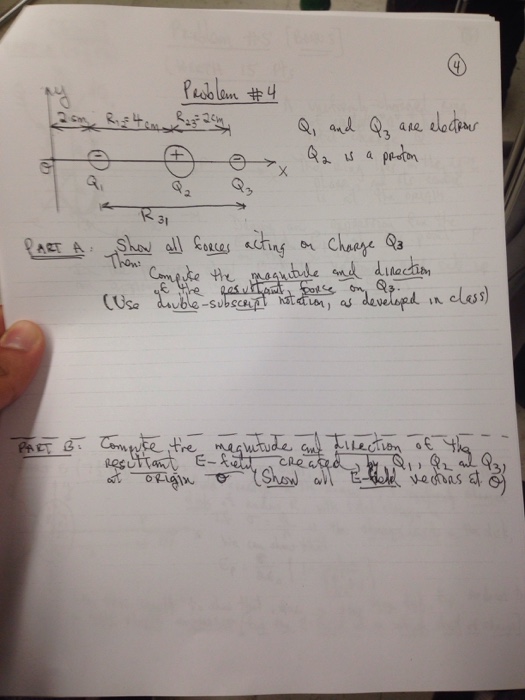 Solved Show all forces acting on charge Q3 Then: Compute the | Chegg.com