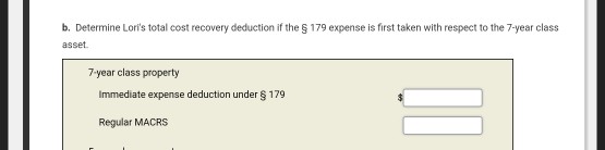 Solved Lori Who Is Single Purchased 5 Year Class Property 