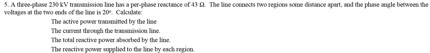 Solved A three-phase 230 kV transmission line has a | Chegg.com