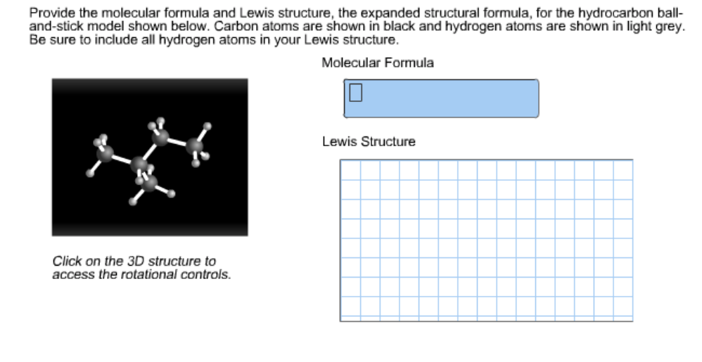 Solved Provide the molecular formula and Lewis structure, | Chegg.com