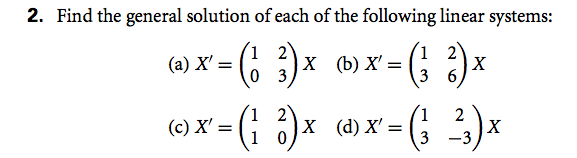 Solved Find the general solution of each of the following | Chegg.com