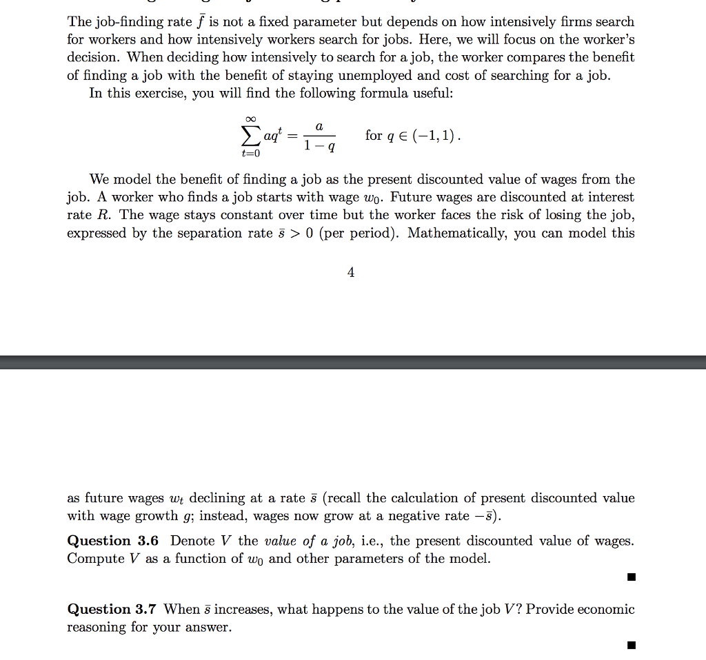 the-job-finding-rate-f-is-not-a-fixed-parameter-but-chegg