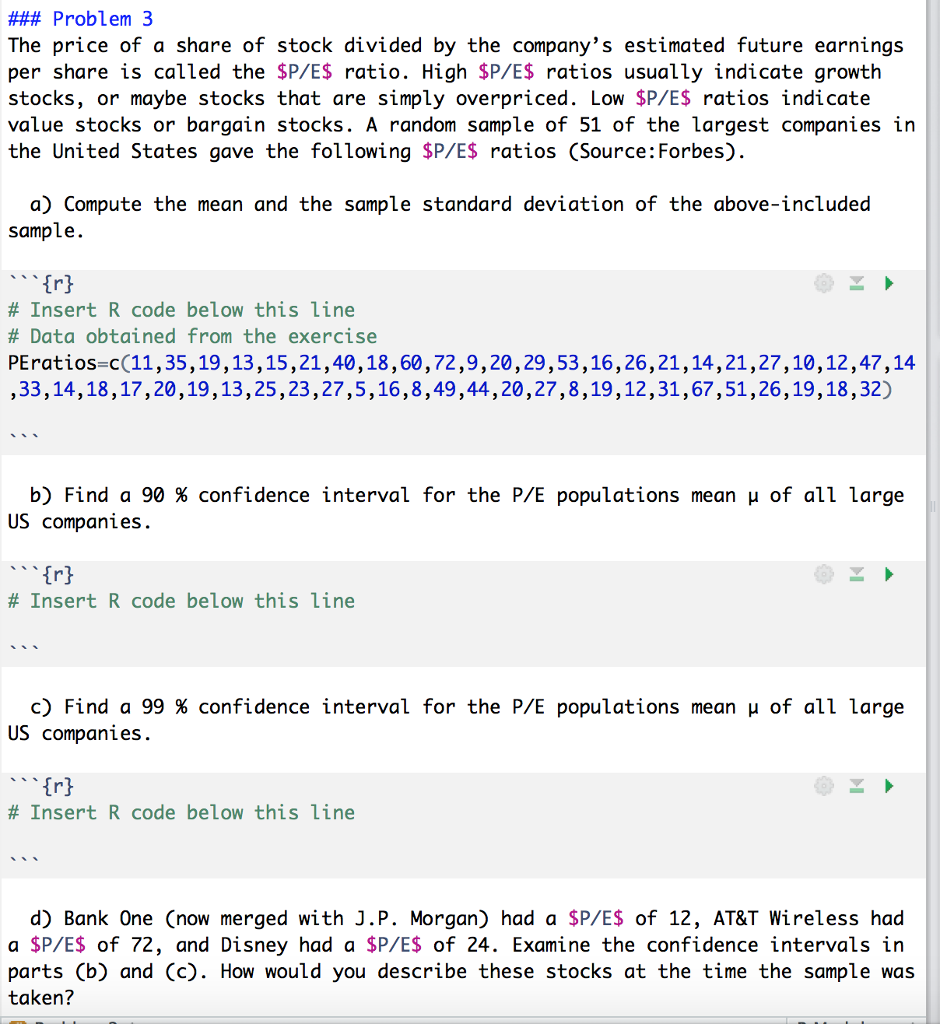 Solved Problem 3 The Price Of A Share Of Stock Divided Chegg