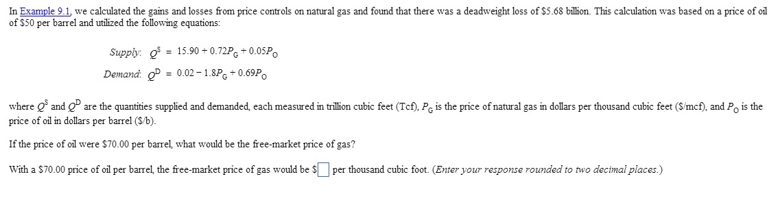 Solved In Example 9.1, we calculated the gains and losses | Chegg.com