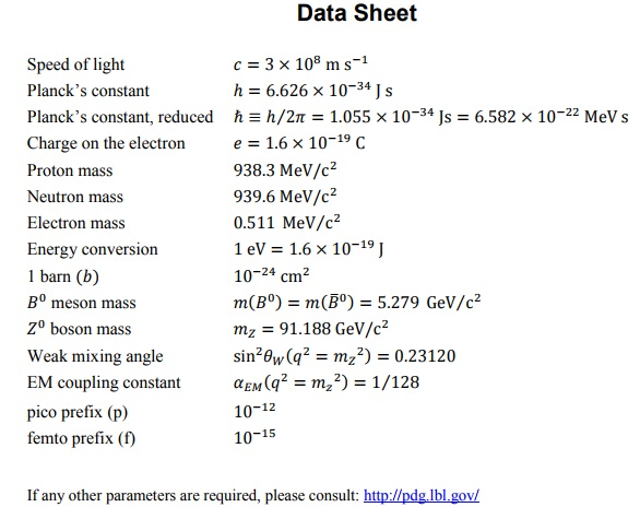 Data Sheet Speed Of Light Plancks Constant Plancks
