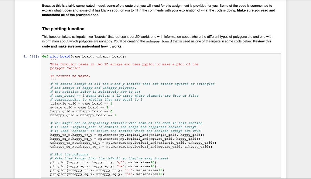 Agent Based Modelling in python. All instructions are | Chegg.com