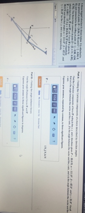 Solved A three-legged structure is shown below. It is | Chegg.com