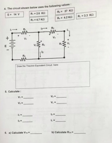 Solved The circuit shown below uses the following values: | Chegg.com