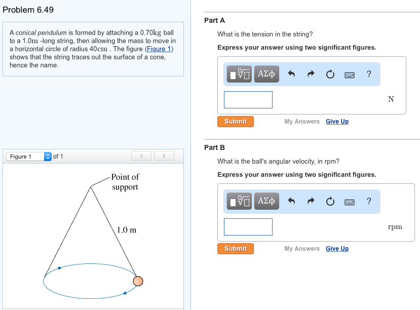 Help with physics homework please mastering