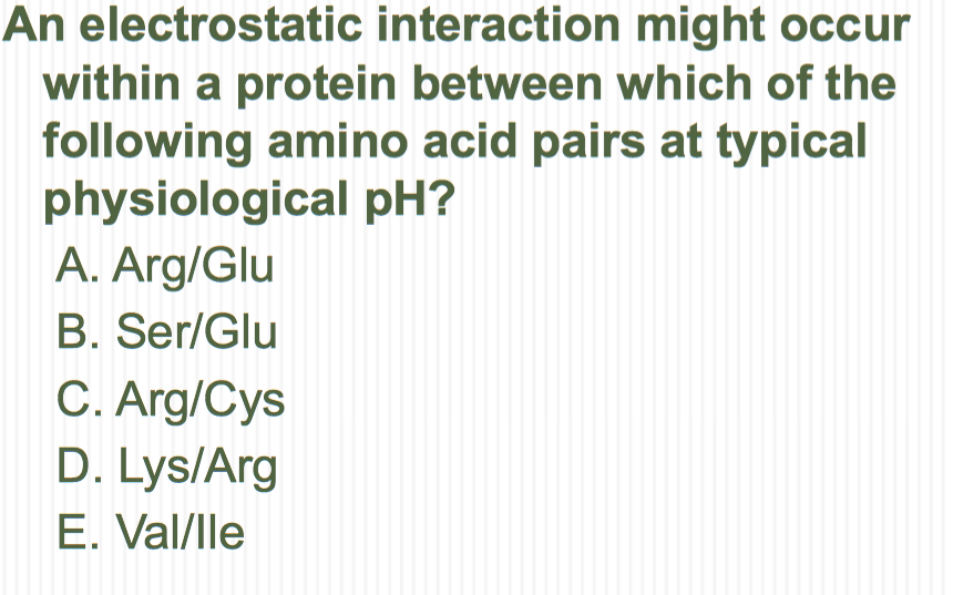 Solved An electrostatic interaction might occur within a
