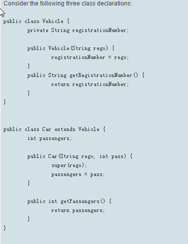 Solved Consider the following three class declarations: | Chegg.com