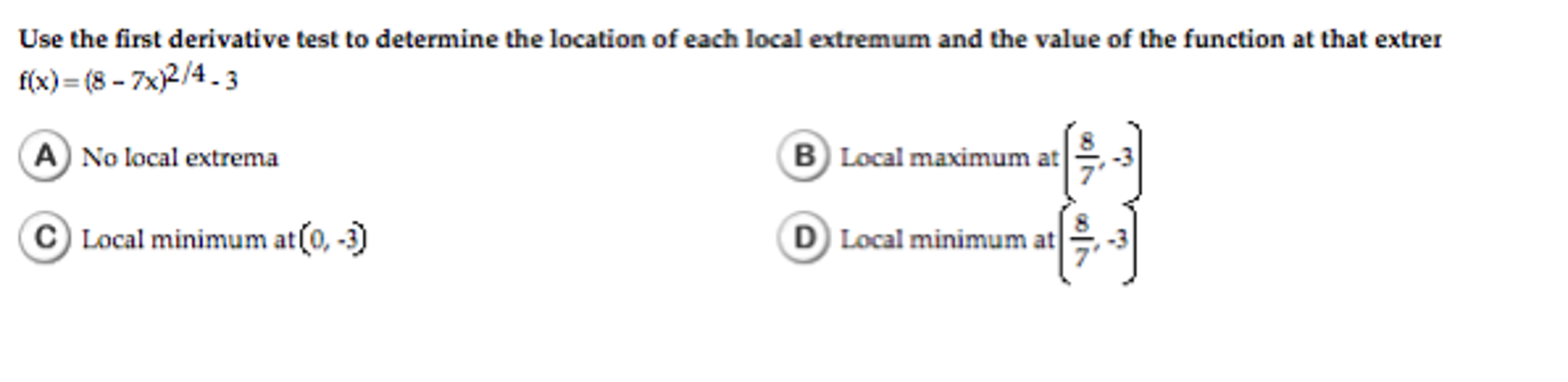 solved-use-the-first-derivative-test-to-determine-the-chegg