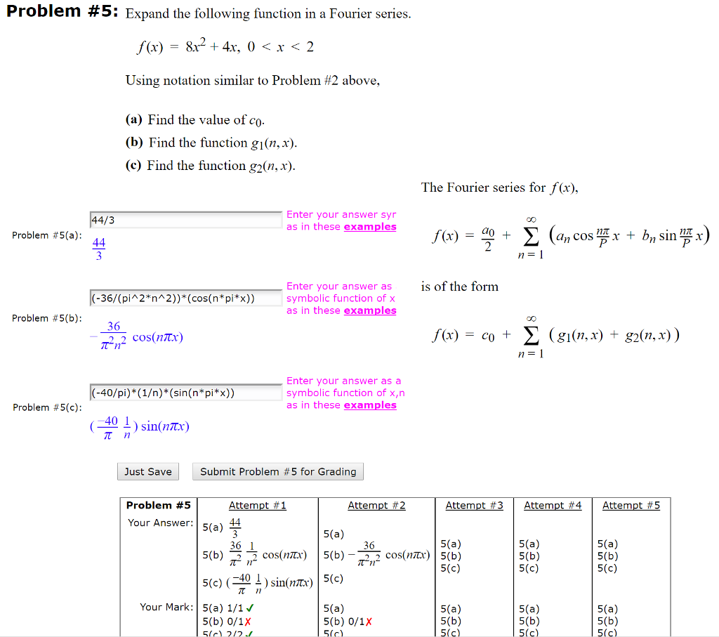 Solved Expand the following function in a Fourier series. | Chegg.com