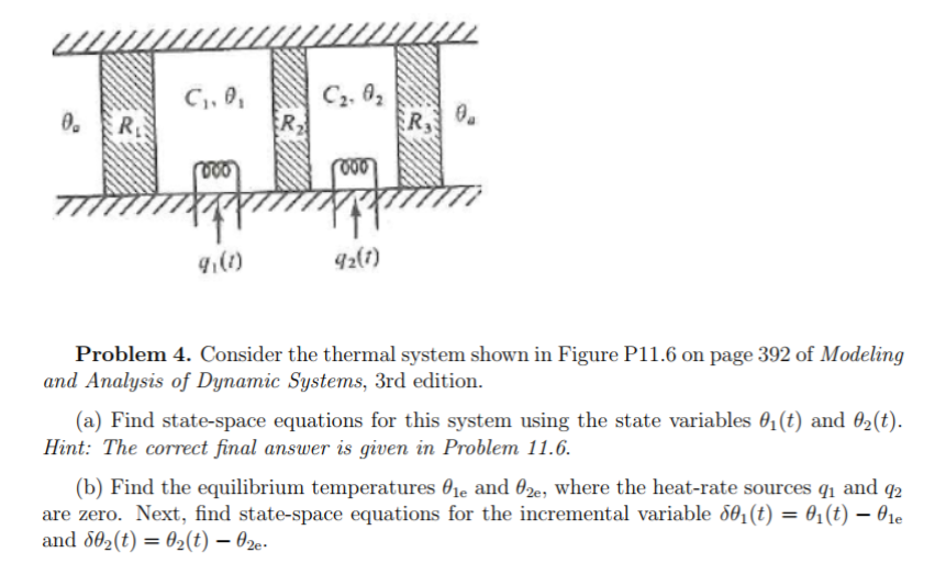 G1 0 4201 Problem 4 Consider The Thermal System Chegg
