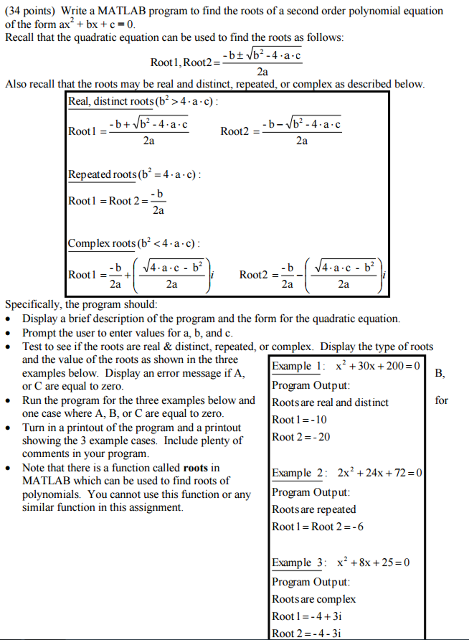 quadratic equation program in vb.net