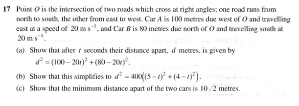 Solved Point O Is The Intersection Of Two Roads Which Cross 