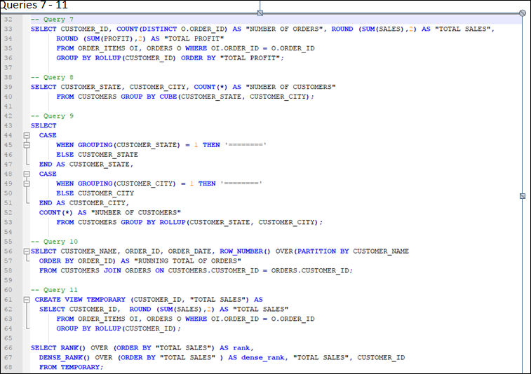 Solved 1). For each query shown in the screen clipping | Chegg.com