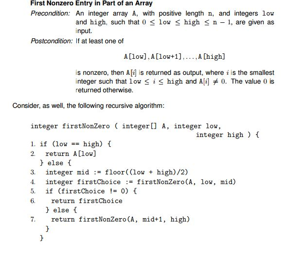 Solved Proving Correctness Of A Simple Recursive | Chegg.com